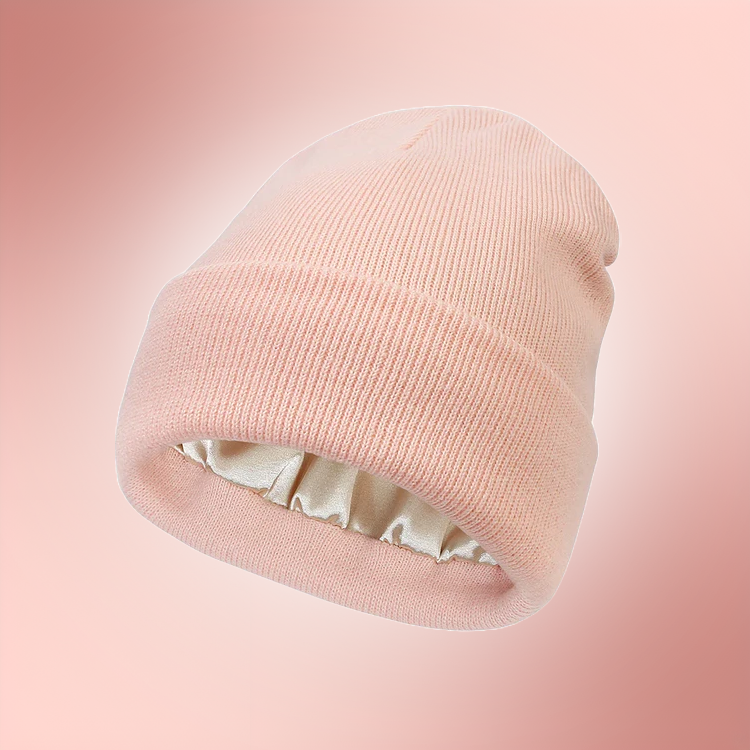Bonnet d&#39;hiver en satin - protecteur cheveux